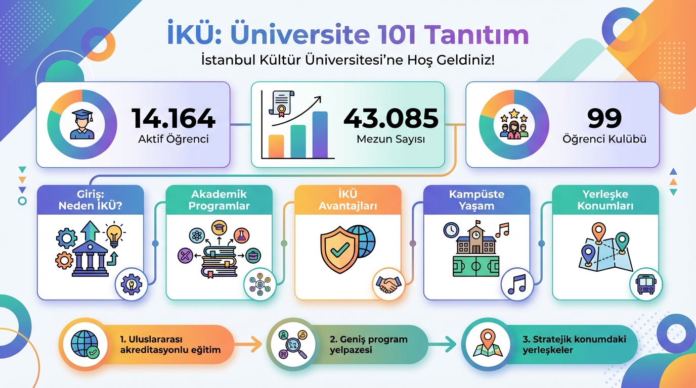 İKÜ Üniversite 101 Tanıtım İnfografiği