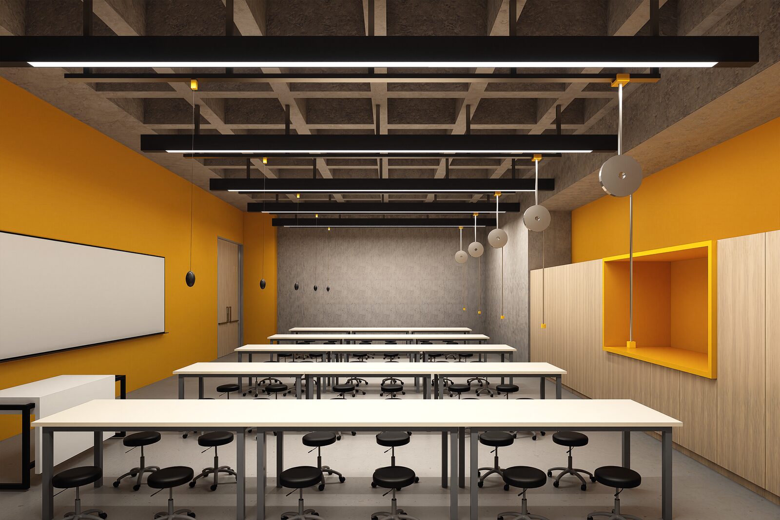 Derslik ve atölye render