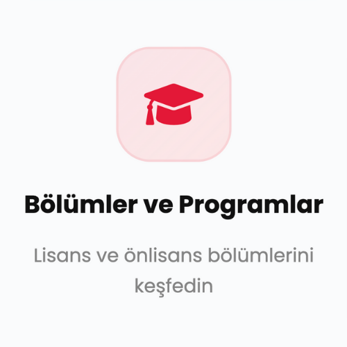 Bölümler ve Programlar